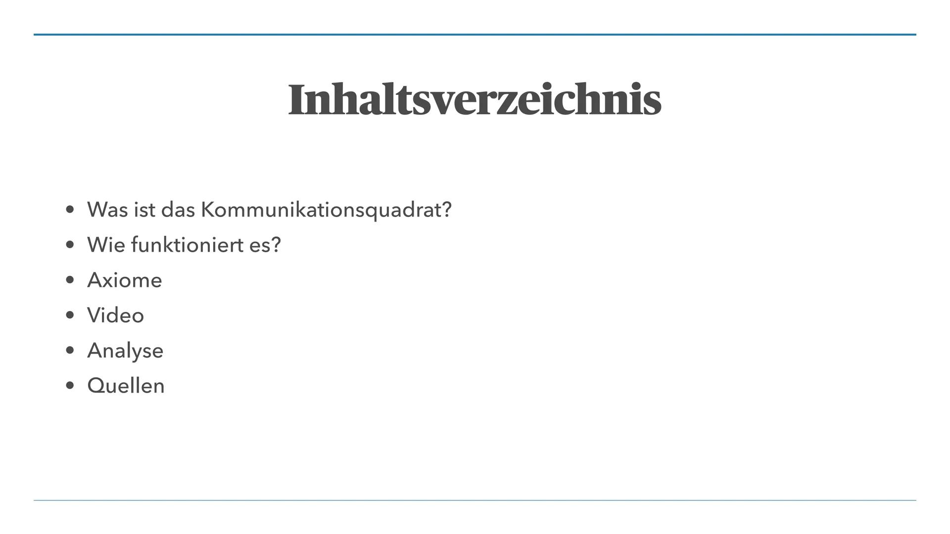 Oo
MEGGI KANKE
Das Kommunikationsquadrat
Von Schulz von Thun
Ooo(
).000
)000
10⁰C
000
MMMMMMMMMMMMM Inhaltsverzeichnis
Was ist das Kommunika