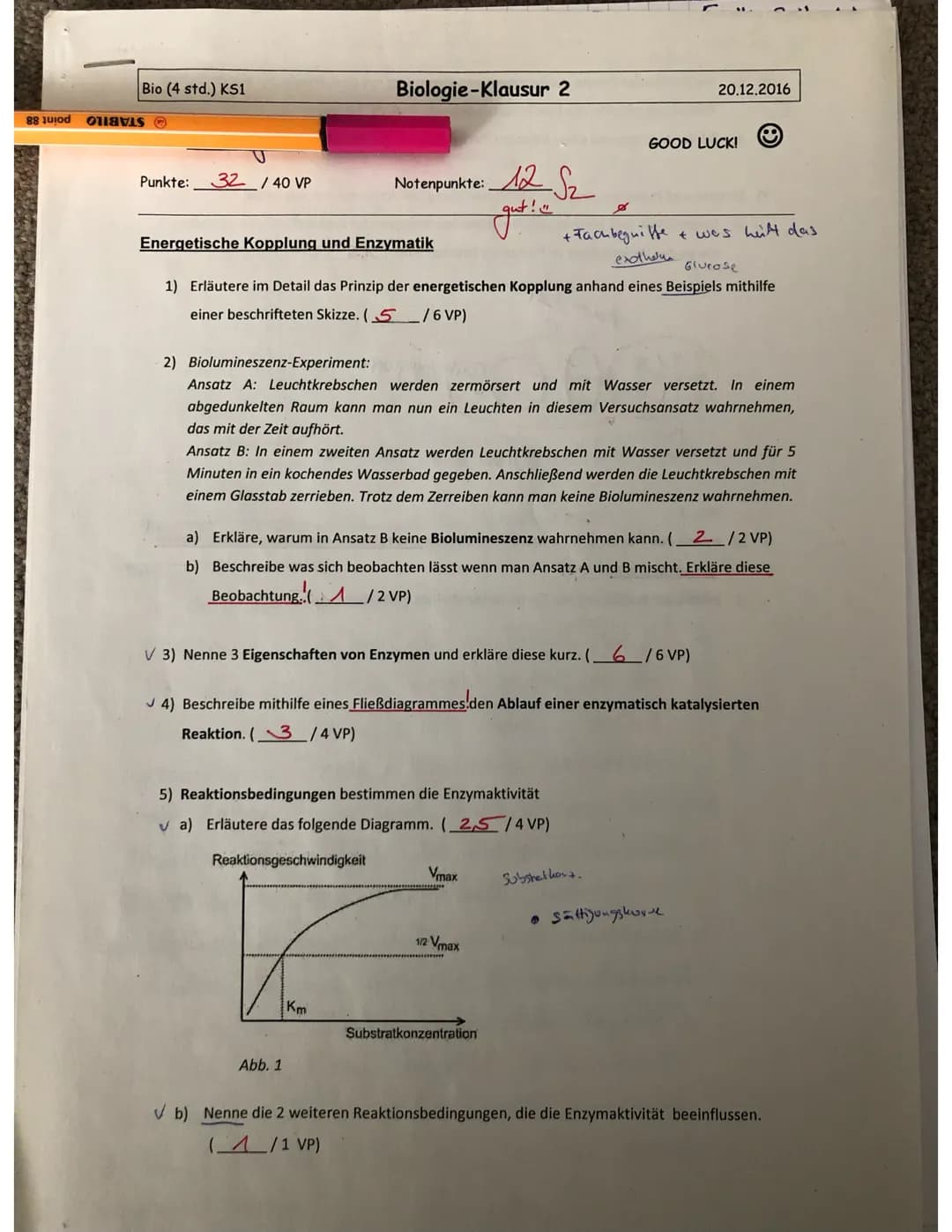 16) a)
A
Substrate
kompetitive Hercumong:
Substat
Hemmstoff
च
aktives
zentrum
allostorische Hemmung:
Enzym
aktives
zuluy
→
^ allosterisches 