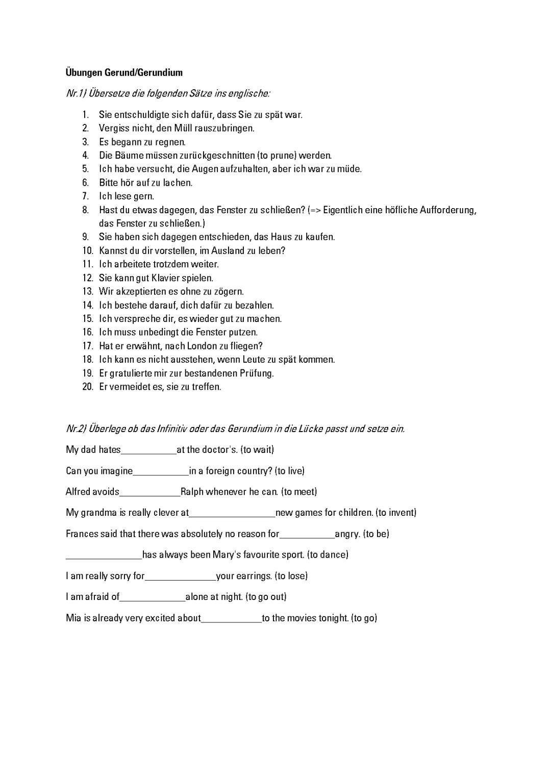 Gerundium (englische Verbform)