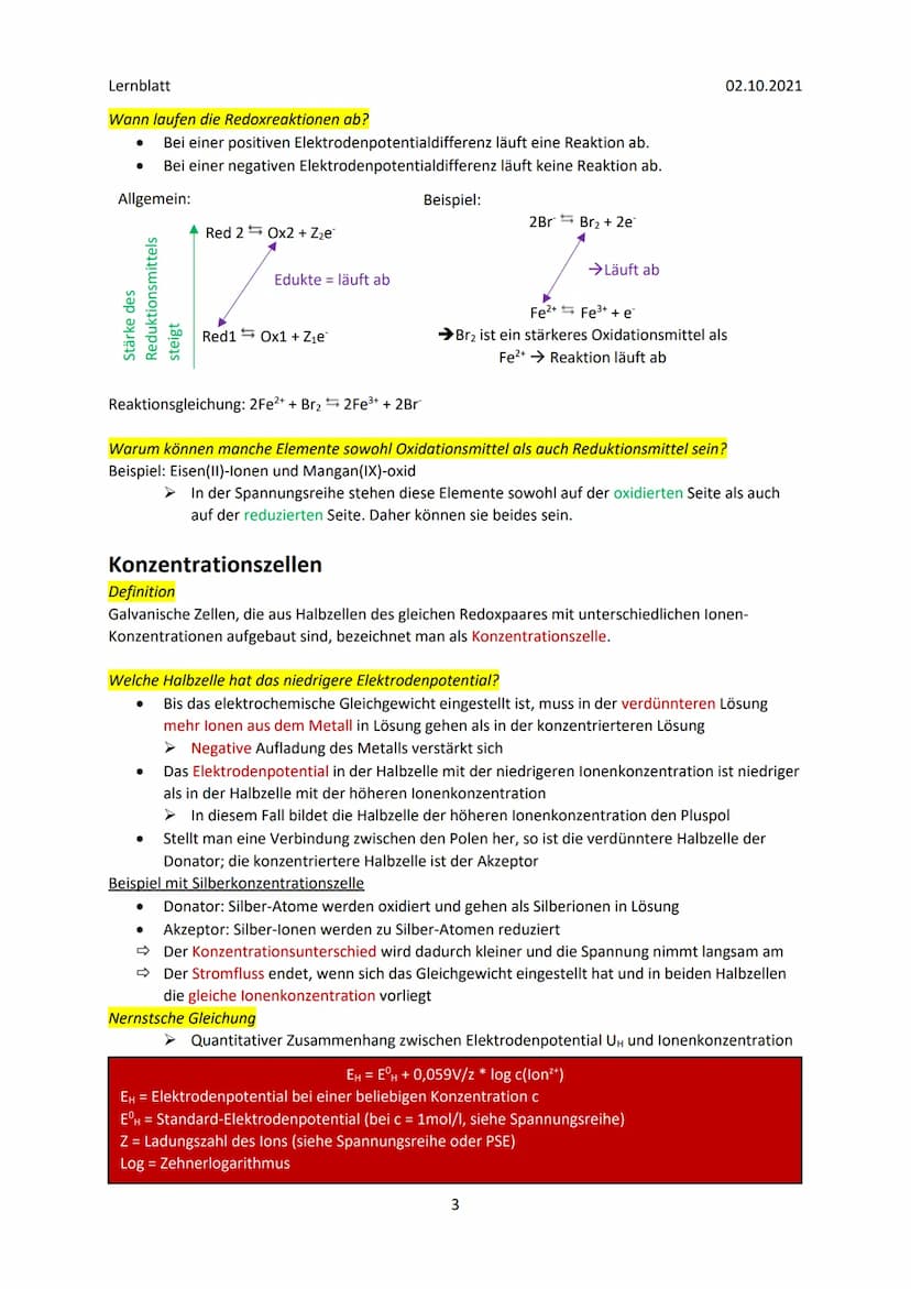 Lernblatt
Galvanisches Element
Anode
(Oxidation)
Zn²+
Zn²
Zn²+
e e
ee
ee
e e
e e
Zn²+
Zn2+
Zn²+
ZnSO-Lösung
Salzbrücke
Zelldiagramm
Cu²4
e
C