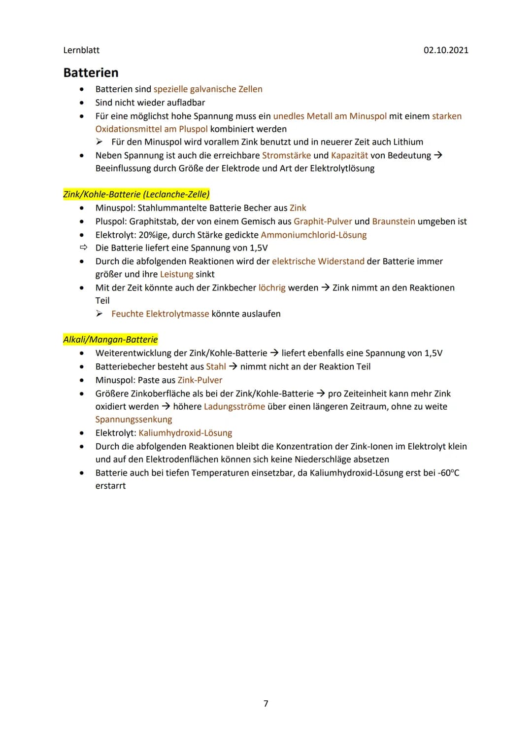 Lernblatt
Galvanisches Element
Anode
(Oxidation)
Zn²+
Zn²
Zn²+
e e
ee
ee
e e
e e
Zn²+
Zn2+
Zn²+
ZnSO-Lösung
Salzbrücke
Zelldiagramm
Cu²4
e
C