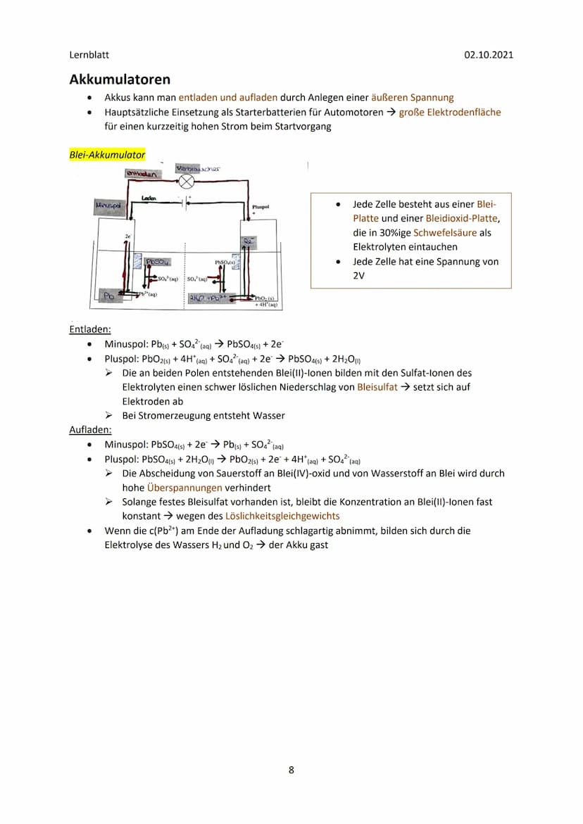 Lernblatt
Galvanisches Element
Anode
(Oxidation)
Zn²+
Zn²
Zn²+
e e
ee
ee
e e
e e
Zn²+
Zn2+
Zn²+
ZnSO-Lösung
Salzbrücke
Zelldiagramm
Cu²4
e
C