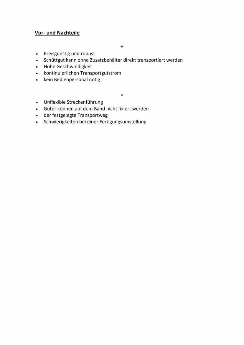 Bei den Gliederbandförderern, die zu der Gruppe der Kettenförderer gehören, sind die
Trag- und Zugelement getrennt. Als Tragelement dienen Z