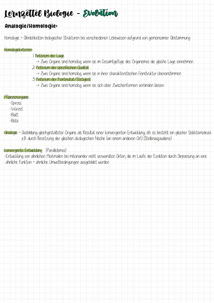 Biologie Lernzettel zum Thema:
Evolution Lernzettel Biologie - Evolution
Evolutionstheorien:
-Carl von Linné (1707-1778)
-> Ortenkonstanz
->
