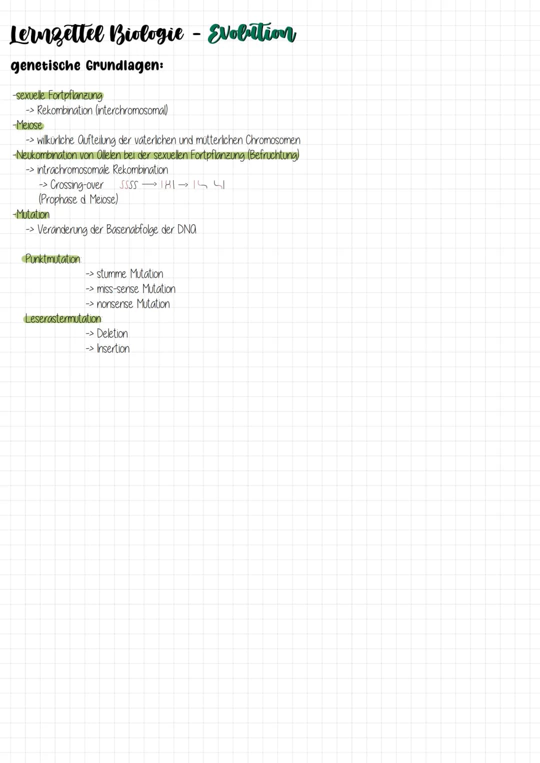 Biologie Lernzettel zum Thema:
Evolution Lernzettel Biologie - Evolution
Evolutionstheorien:
-Carl von Linné (1707-1778)
-> Ortenkonstanz
->