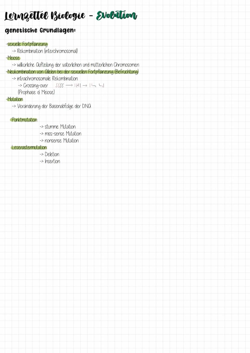 Biologie Lernzettel zum Thema:
Evolution Lernzettel Biologie - Evolution
Evolutionstheorien:
-Carl von Linné (1707-1778)
-> Ortenkonstanz
->