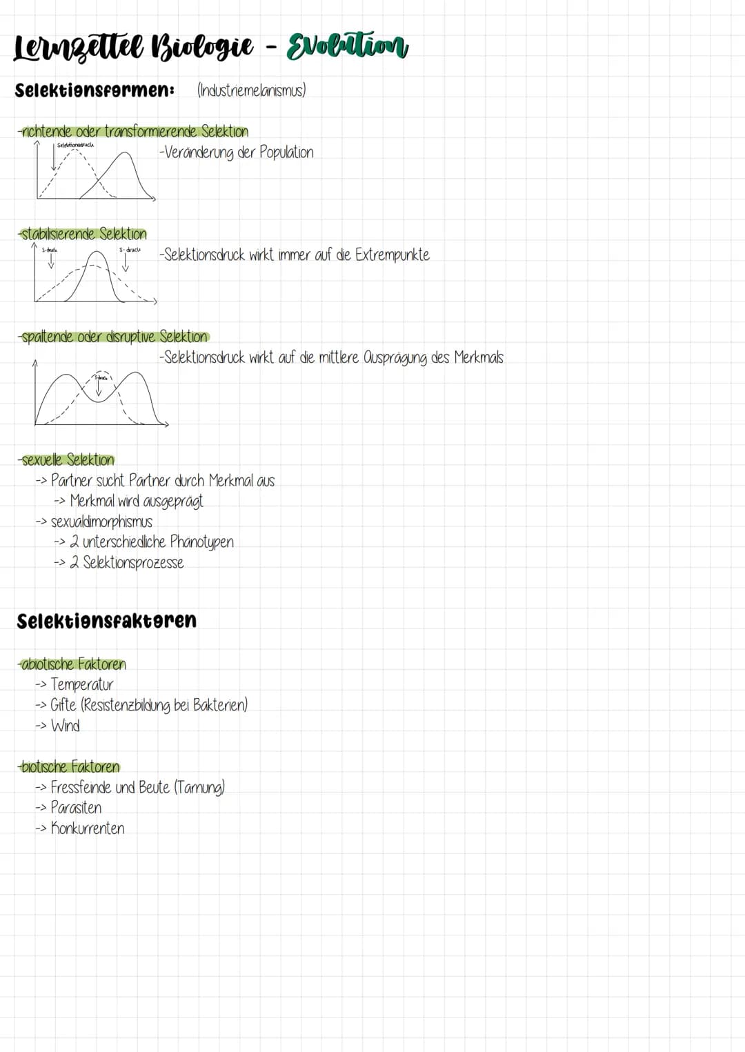 Biologie Lernzettel zum Thema:
Evolution Lernzettel Biologie - Evolution
Evolutionstheorien:
-Carl von Linné (1707-1778)
-> Ortenkonstanz
->