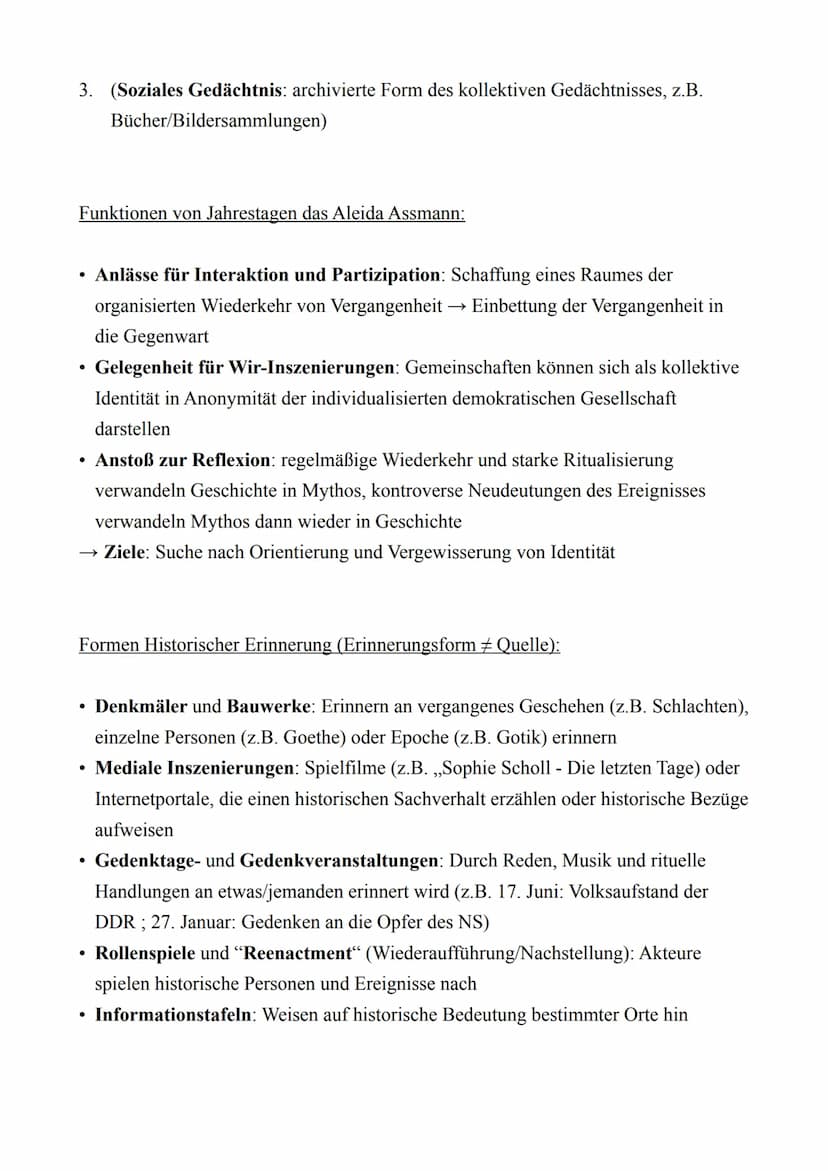 Geschichte LK - Abitur 2022
Lernzettel
13.2.: Nationale Gedenk- und Feiertage
Kernmodul: Geschichtsbewusstsein und Geschichtskultur
Begriffl