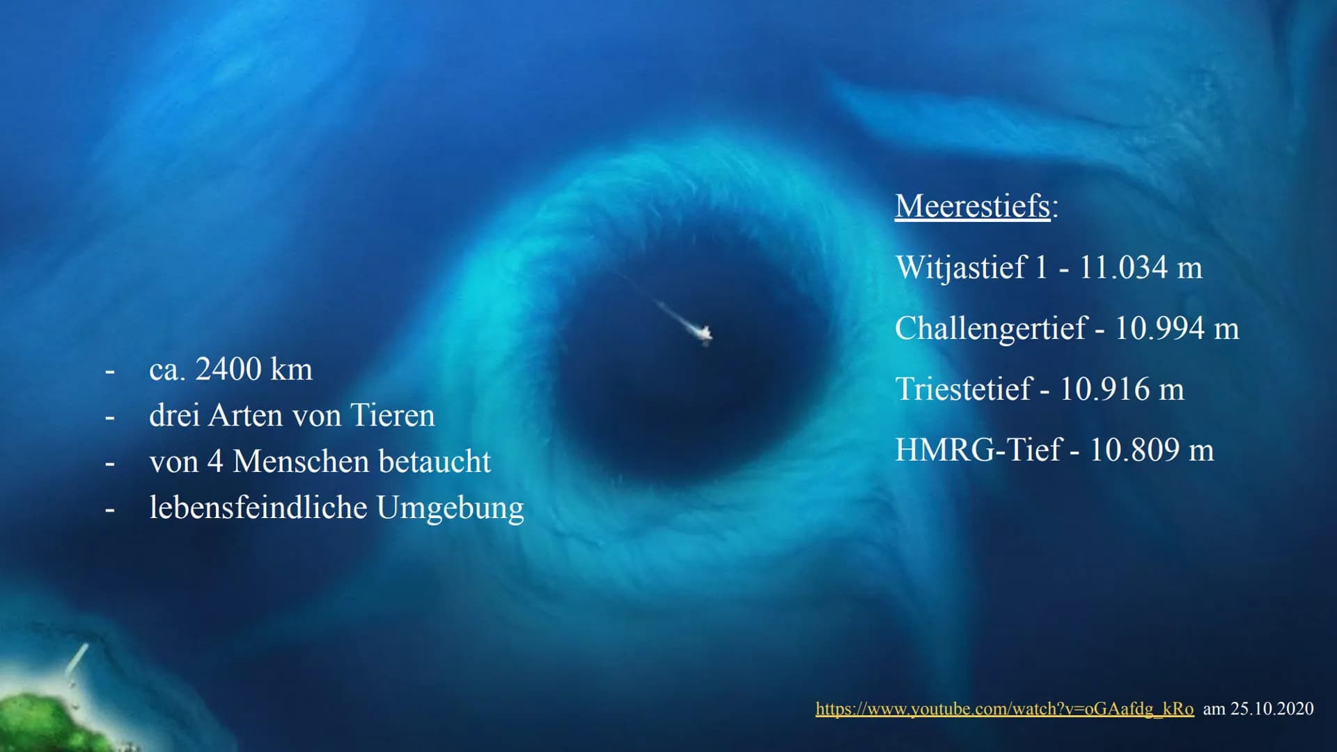 Handout Biologie über ein Ökosystem
Carina J. und Celina U. Klasse: 11d
Grundinfos:
Marianengraben
ca. 2400 km Länge
benannt nach Inselgrupp