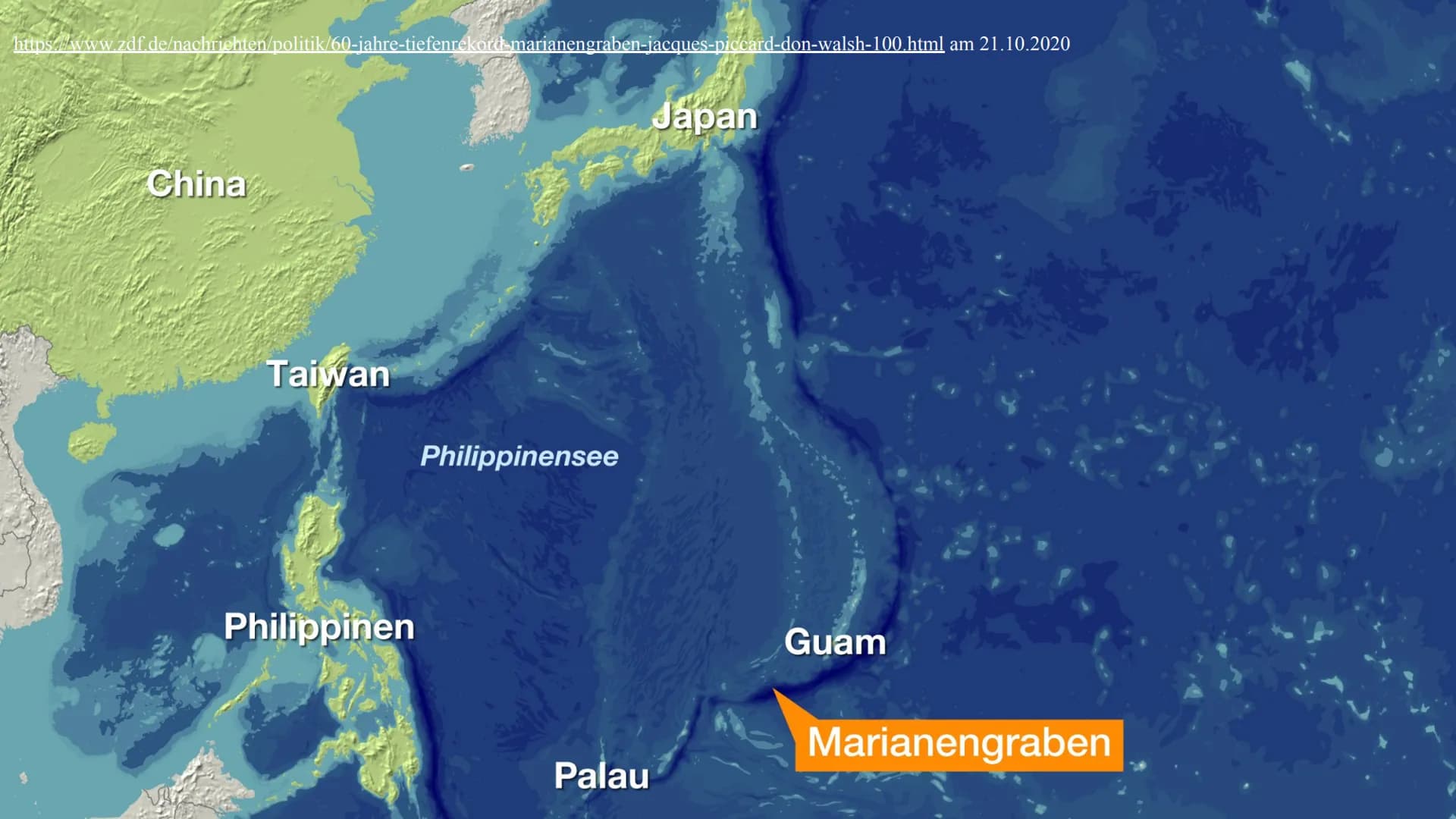 Handout Biologie über ein Ökosystem
Carina J. und Celina U. Klasse: 11d
Grundinfos:
Marianengraben
ca. 2400 km Länge
benannt nach Inselgrupp
