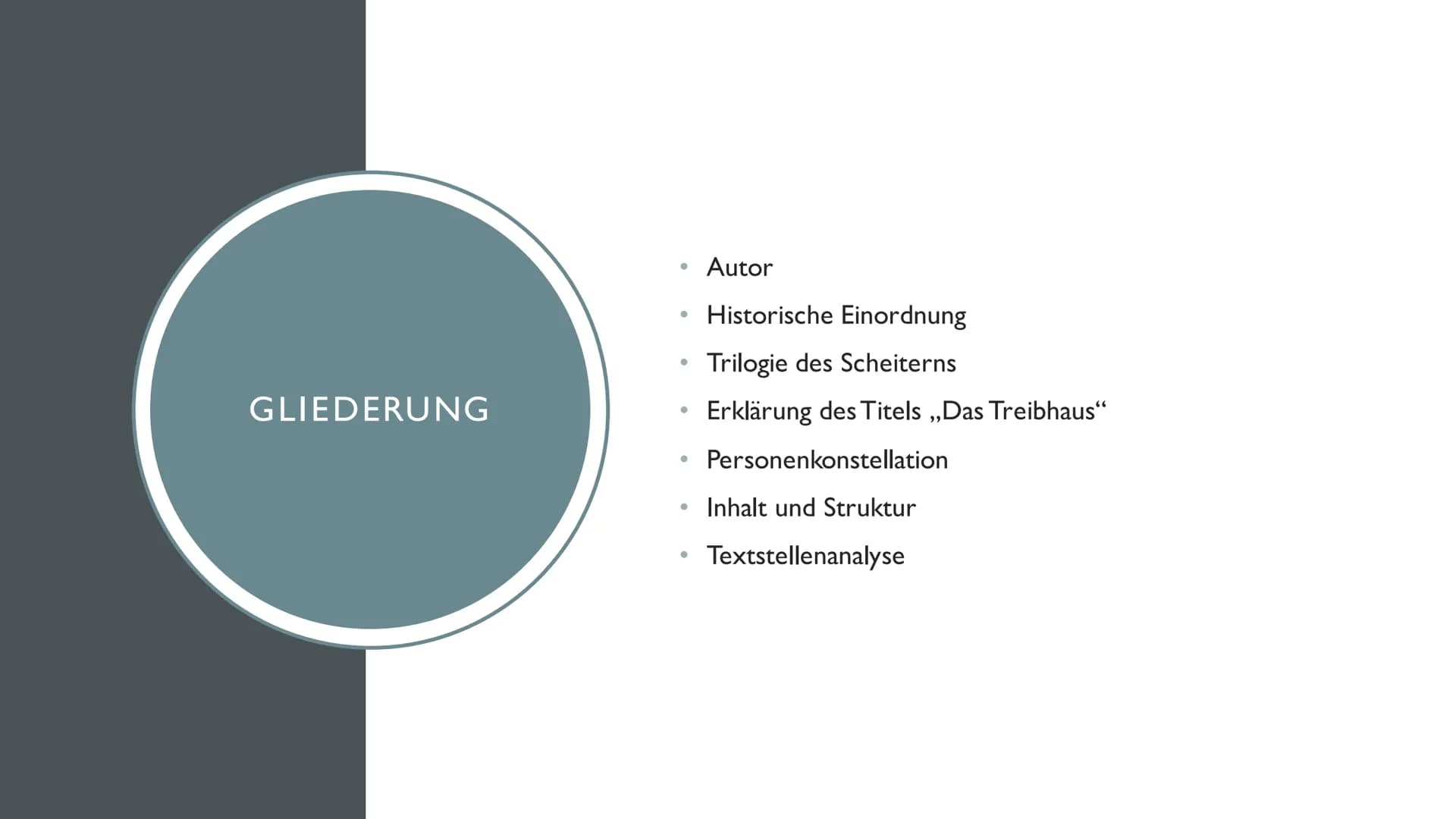Erwartungshorizont
Thomas Buck, Larissa Wiegel Q12
Inhaltlich:
Frost-Forestier
● Wecker klingelt
● Vögel zwitschern
- Das Treibhaus
Er steht