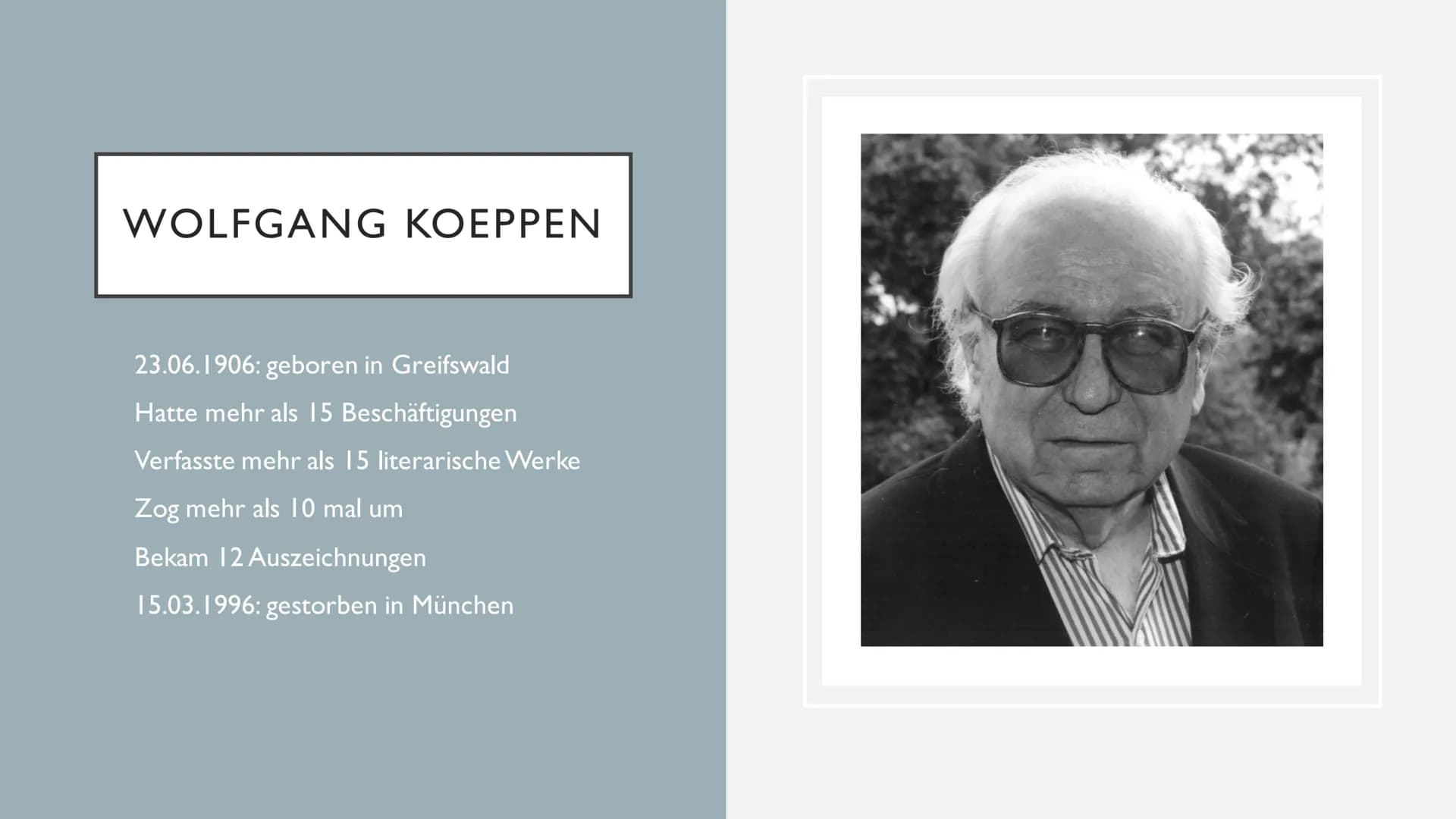 Erwartungshorizont
Thomas Buck, Larissa Wiegel Q12
Inhaltlich:
Frost-Forestier
● Wecker klingelt
● Vögel zwitschern
- Das Treibhaus
Er steht
