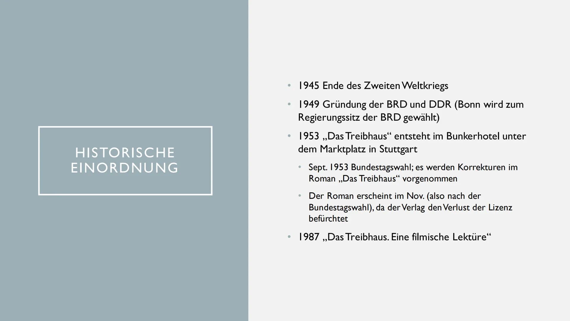 Erwartungshorizont
Thomas Buck, Larissa Wiegel Q12
Inhaltlich:
Frost-Forestier
● Wecker klingelt
● Vögel zwitschern
- Das Treibhaus
Er steht