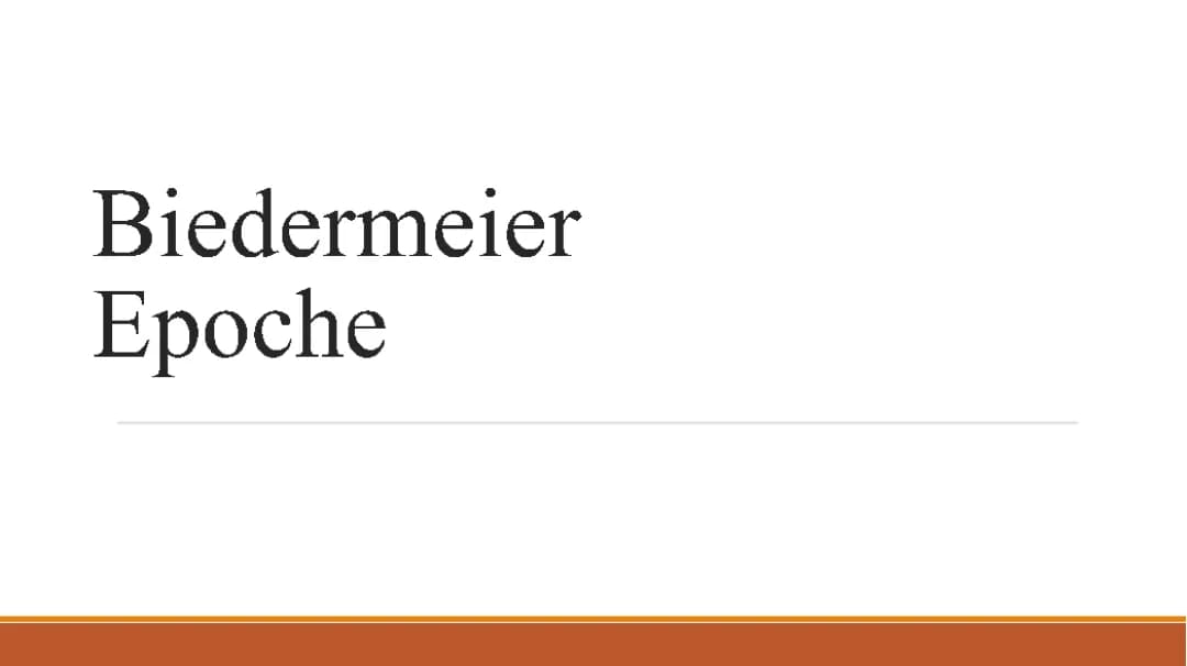Biedermeier Epoche 