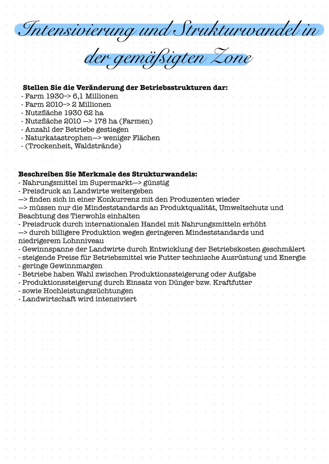 Inhaltsangabe
- Operatoren
- Landwirtschaftliche Strukturen in verschiedenen Klima- und
Vegetationszonen; Landwirtschaftliche Produktion in 