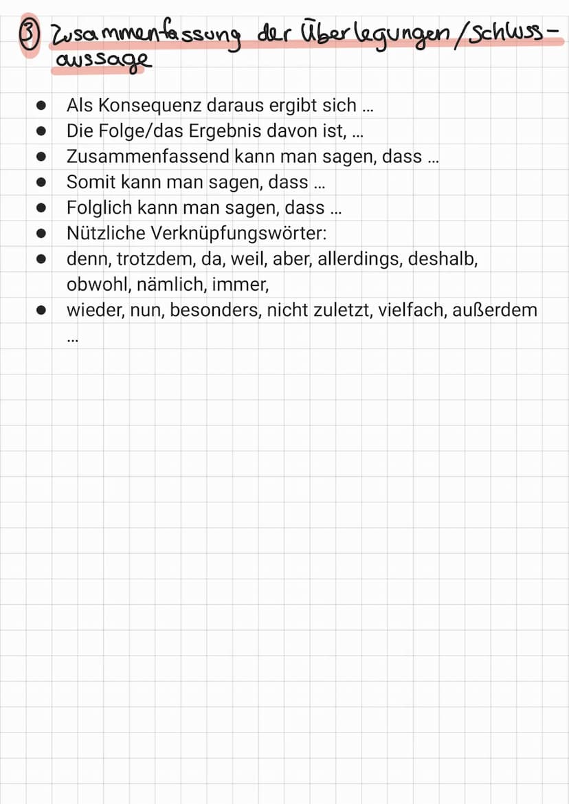Formulierungshilfen Teil 1
Einen Standpunkt/seine Meinung außern
Ich bin der Meinung, dass .../Ich meine ...
Ich bin der Auffassung, dass ..