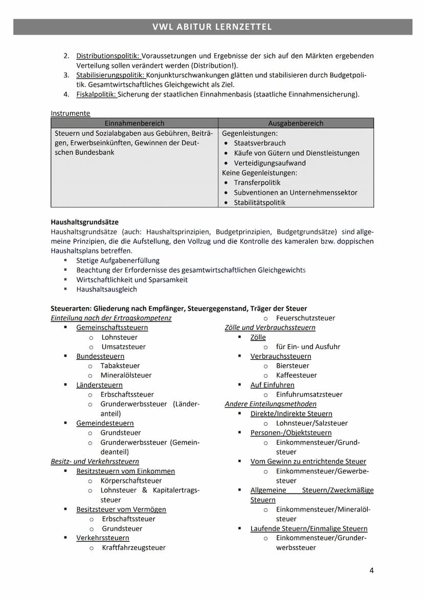 VWL ABITUR LERNZETTEL
Lerngebiet 4: Grundlagen der Wirtschaftspolitik
Konjunkturbegriff
Die in gewisser Regelmäßigkeit auftretenden mehrjähr