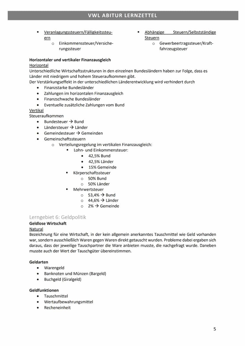 VWL ABITUR LERNZETTEL
Lerngebiet 4: Grundlagen der Wirtschaftspolitik
Konjunkturbegriff
Die in gewisser Regelmäßigkeit auftretenden mehrjähr