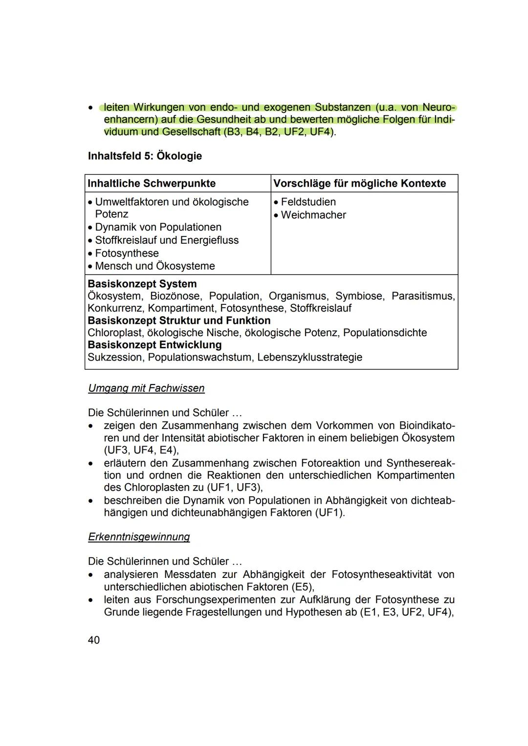 3.NEUROBIOLOGIE
Basiskonzepte
Das Basiskonzept... Struktur und Funktion beragt, dass bestimmte Strukturen auch in den
unterschiedlichsten Ti