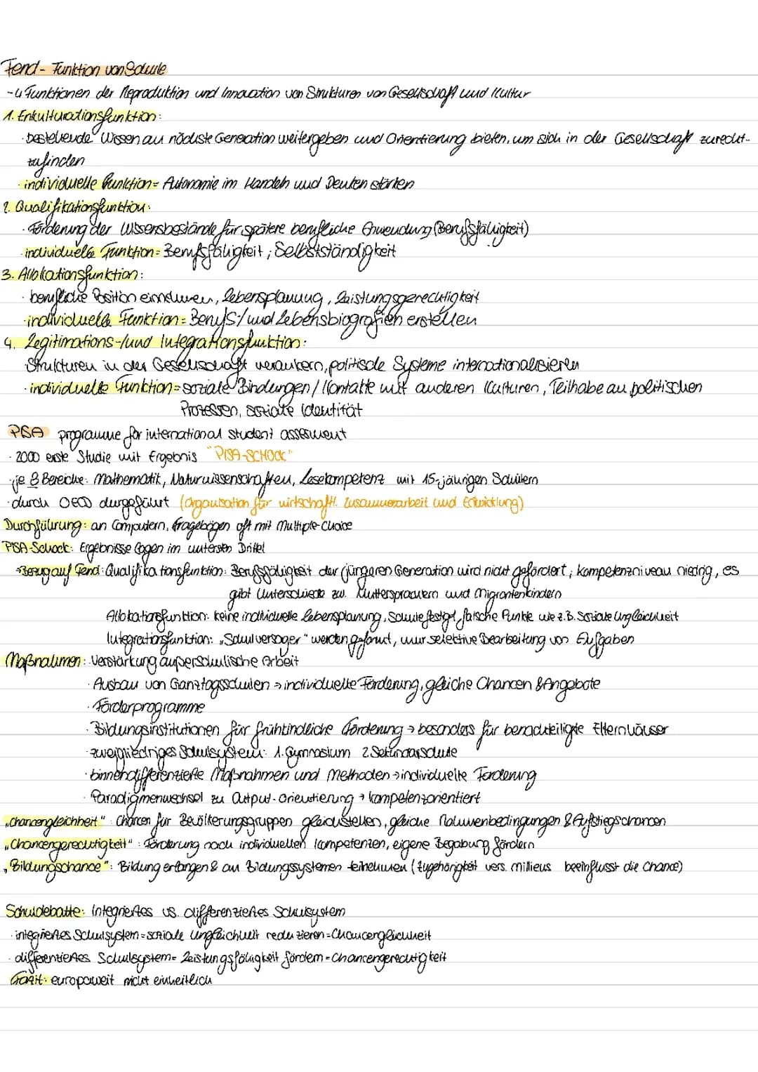 Pädagogik Theorien Q2 '23