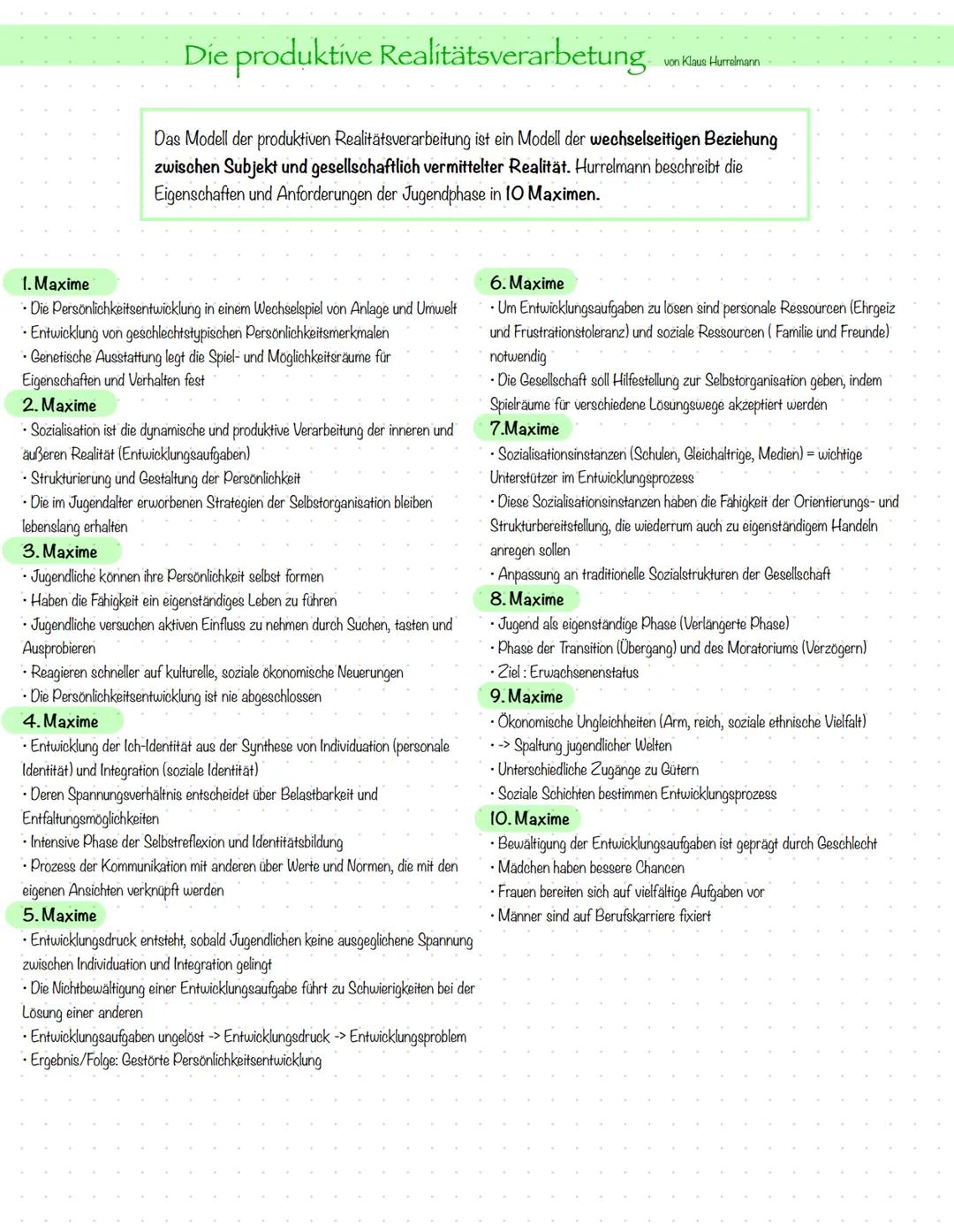 Hurrelmann Theorie - LK