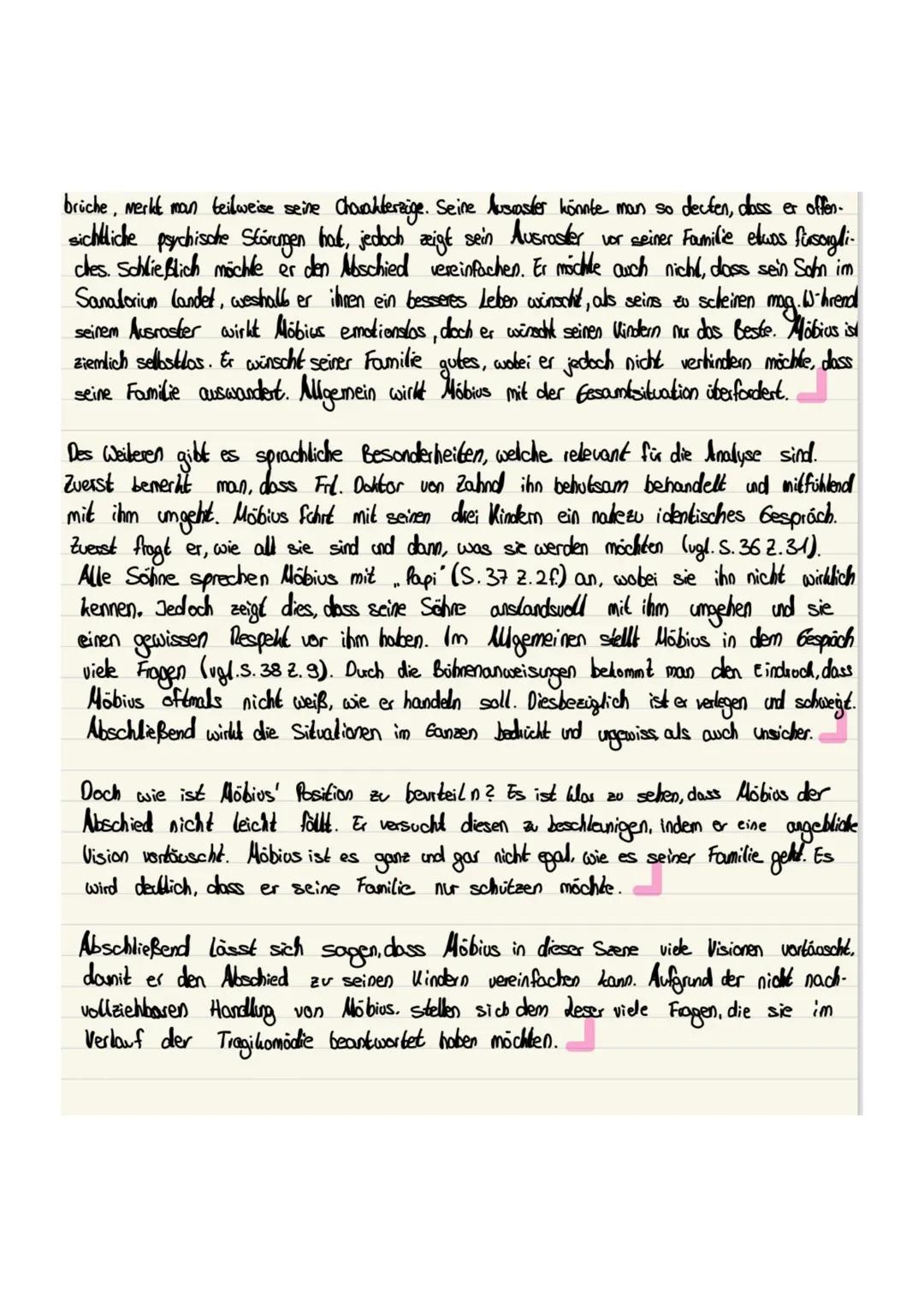 Die Physiker
Analyse zu den Seiten 35-40
In der Tragikomödie. Die Physiker", von Friedrich Dürrenmatt, welche 1980 verfasst wurde, gehil
es 