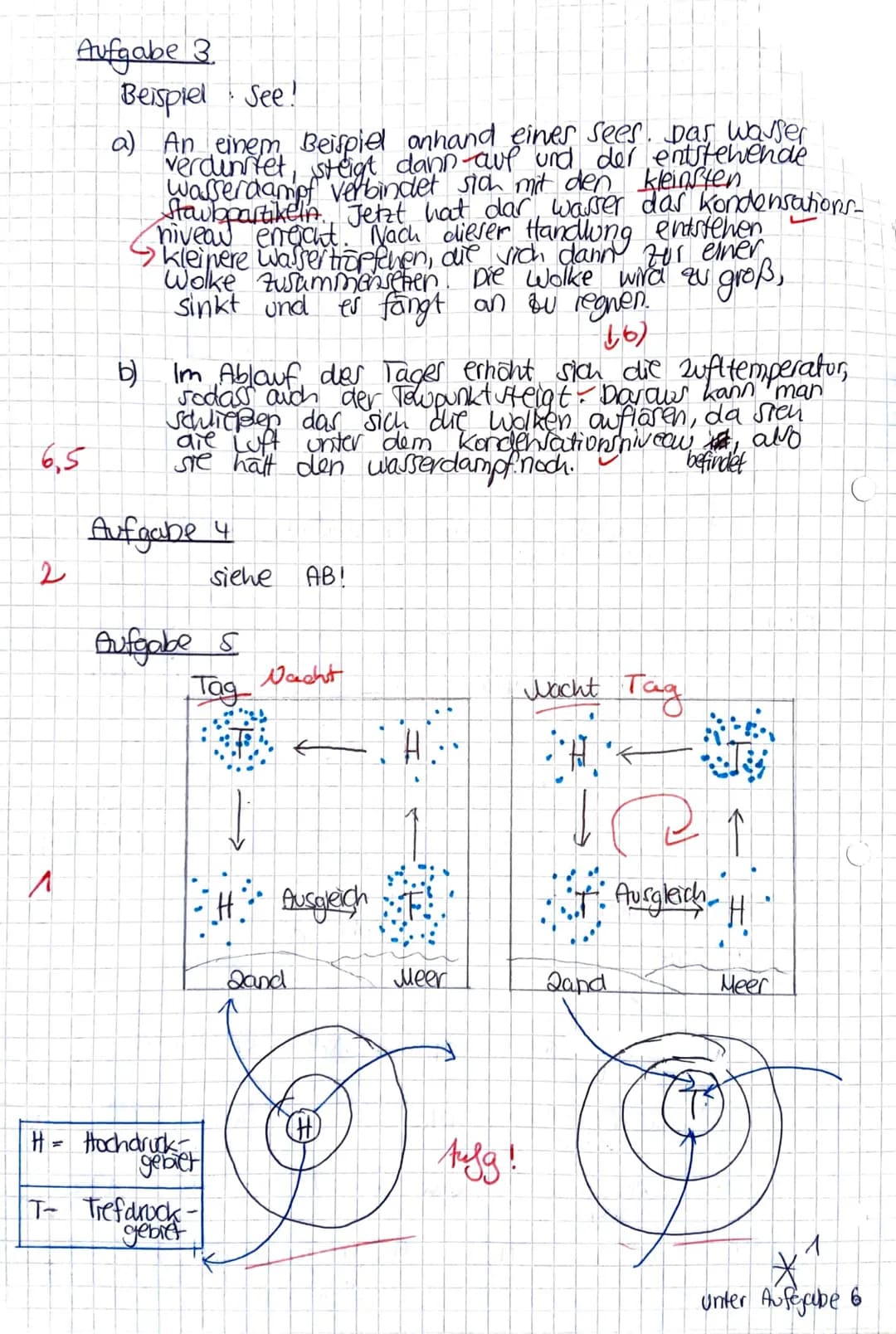 Klassenarbeit Nr. 3
Aufgabe 1
a) Bei einer Temperatur von 15°C beträgt die absolute Luftfeuchtigkeit 8g
Wasserdampf/m³ Luft.
Bestimme die ma