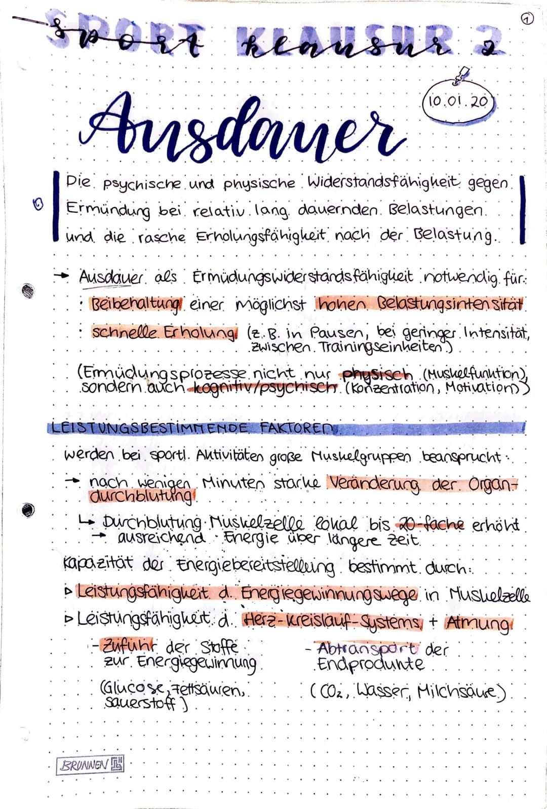 spoet keausur a
Ausdamer
Die psychische und physische Widerstandsfähigkeit gegen
Ermundung bei relativ lang dauernden. Belastungen.
und die 
