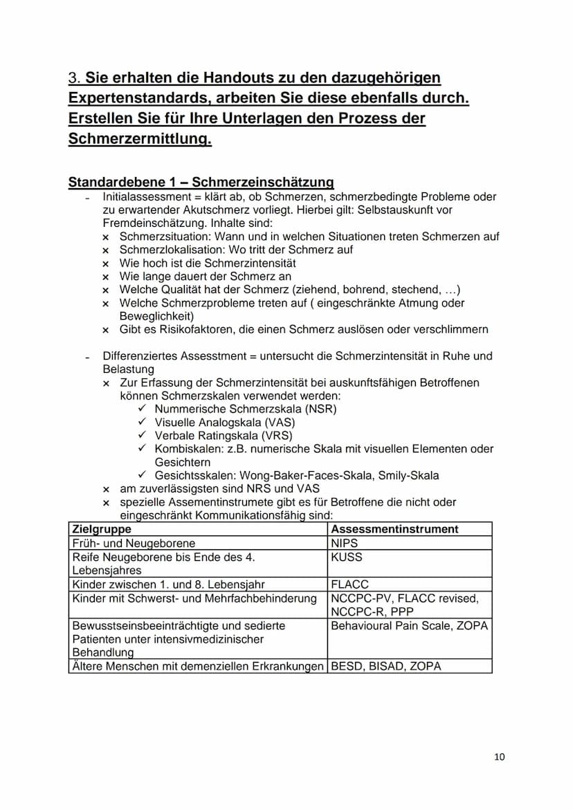 Schmerz Inhaltsverzeichnis
Schmerz..
Aufgaben
1. Erstellen sie für Ihre Unterlagen eine Übersicht über den akuten und chronischen Schmerz.
(