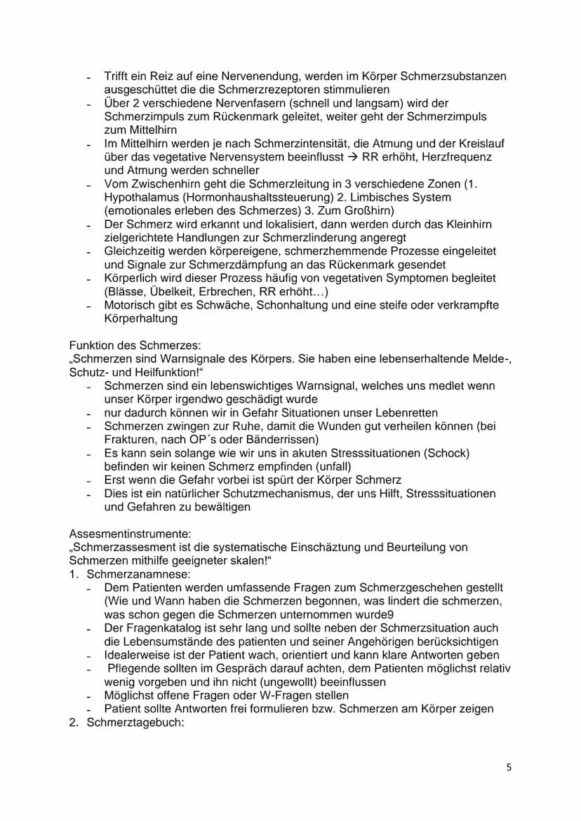 Schmerz Inhaltsverzeichnis
Schmerz..
Aufgaben
1. Erstellen sie für Ihre Unterlagen eine Übersicht über den akuten und chronischen Schmerz.
(