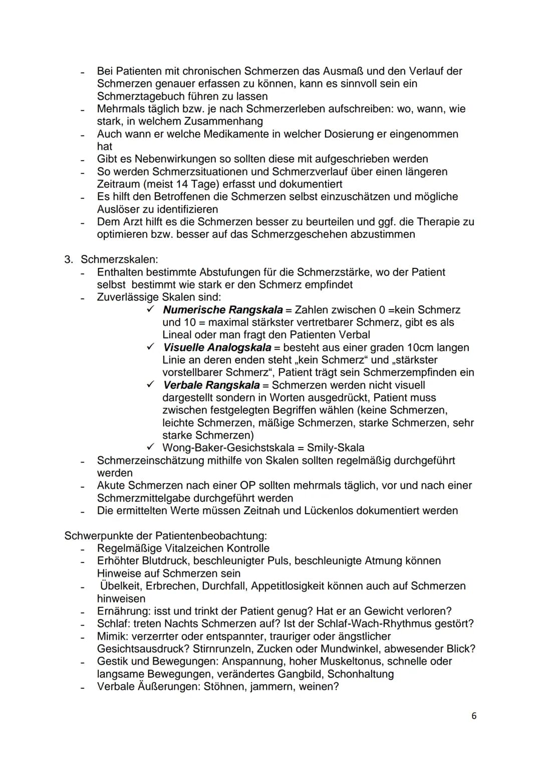 Schmerz Inhaltsverzeichnis
Schmerz..
Aufgaben
1. Erstellen sie für Ihre Unterlagen eine Übersicht über den akuten und chronischen Schmerz.
(