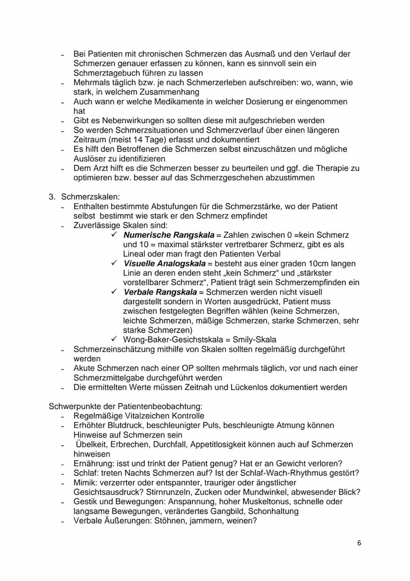Schmerz Inhaltsverzeichnis
Schmerz..
Aufgaben
1. Erstellen sie für Ihre Unterlagen eine Übersicht über den akuten und chronischen Schmerz.
(