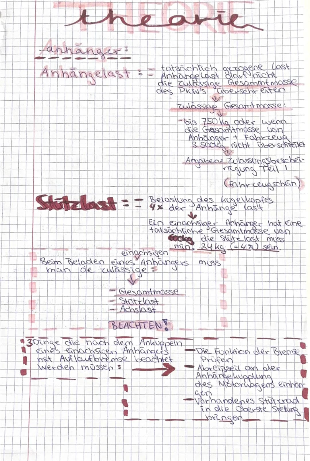 # theorie

## assistenzsysteme

### ASR
- Antriebs-Schlupf-Regelung
- verhindert das Durchdrehen der Räder
beim beschleunigen
- verhindert d
