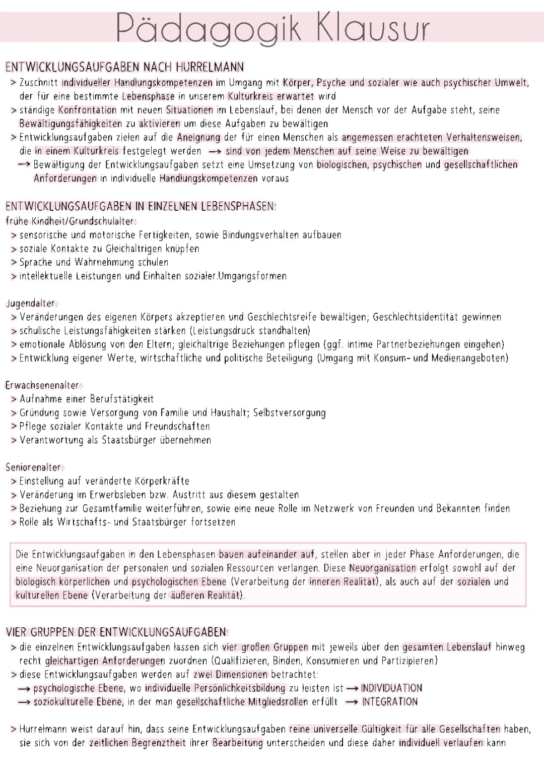 Hurrelmann Entwicklungsaufgaben PDF: Die 4 Entwicklungsaufgaben und Beispiele für Kinder