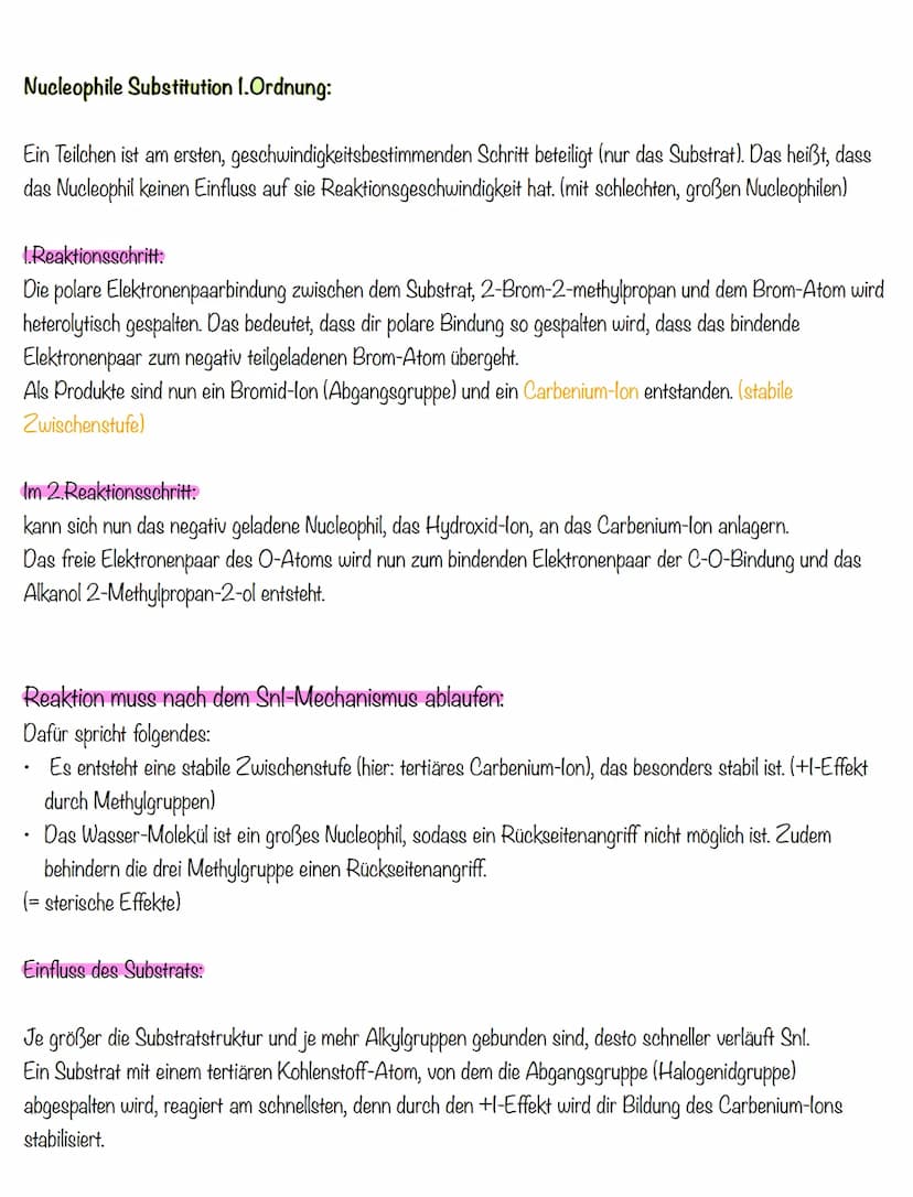 Substitution
Radikalische Substitution, Nucleophile Substitution 1.Ordnung, Nucleophile Substitution 2.Ordnung
In der Chemie bezeichnet die 