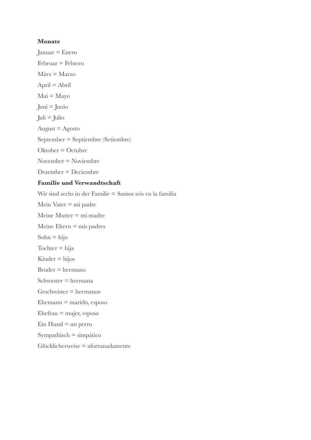 Spanisch Arbeit
Lernzettel

Vorschläge machen
Wann kannst du? = ¿Cuándo puedes?
Wann hast du Zeit? = ¿Cuándo tiefes tiempo (tú)?
Wäre es auc