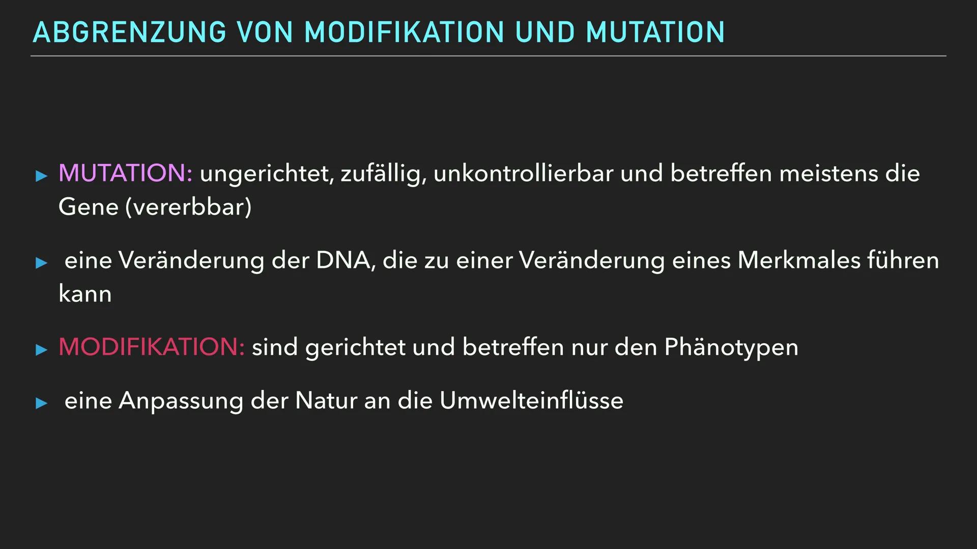 EMMA WAGENKNECHT
MUTATION GLIEDERUNG
Mutation Definition
► Mutation allgemein
► Ursachen
► Genommuationen
► Chromosomenmutation
► Genmutatio