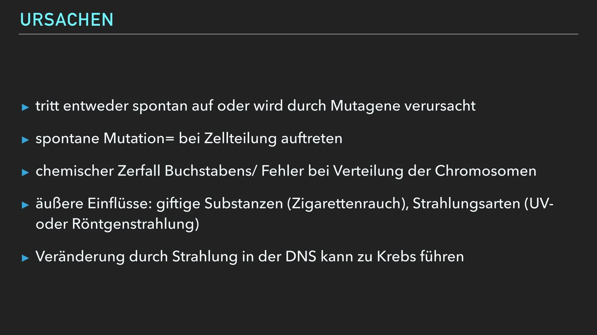 EMMA WAGENKNECHT
MUTATION GLIEDERUNG
Mutation Definition
► Mutation allgemein
► Ursachen
► Genommuationen
► Chromosomenmutation
► Genmutatio