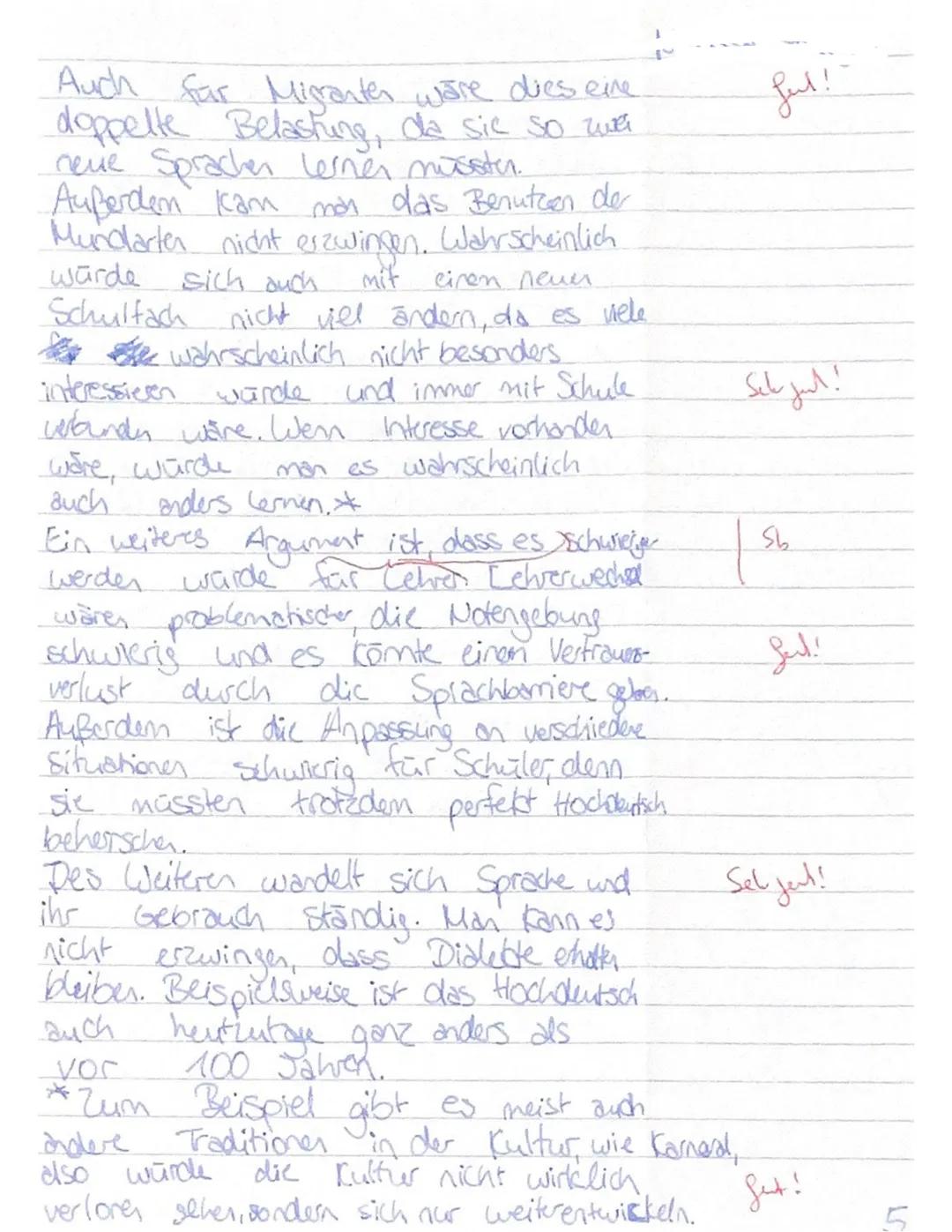 Q2.1 Deutsch, G91, SchA
Aufgabenstellung
Materialgestütztes Verfassen eines Textes mit fachspezifischem Bezug zum Thema
„Sprachvarietäten un