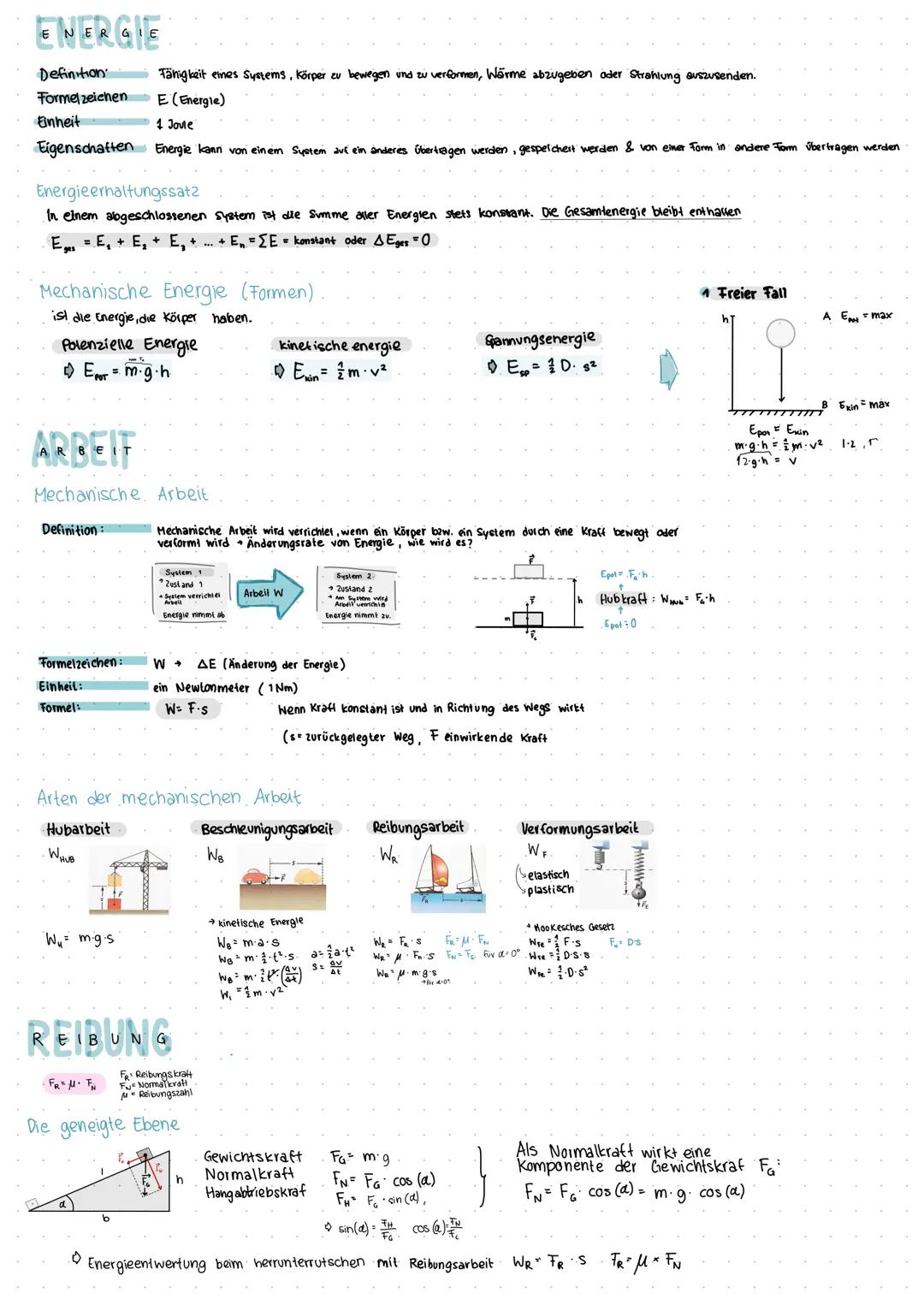 # ENERGIE
Definition
Fähigkeit eines Systems, Körper zu bewegen und zu verformen, Wärme abzugeben oder Strahlung auszusenden.

Formelzeichen