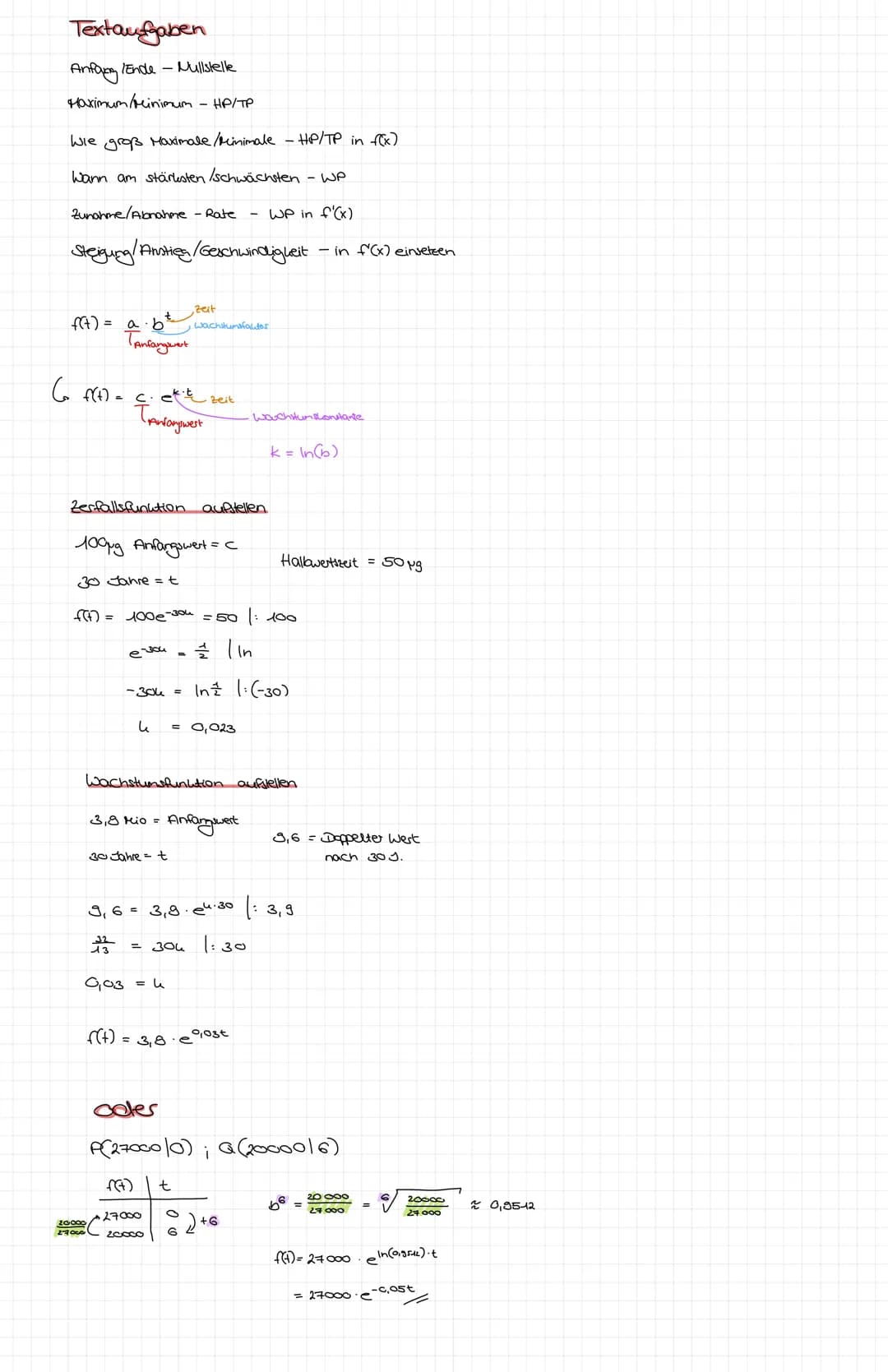 1) Tangente
Ableitungsten stellen
gegeben: f(x) = f* ; x₁ = 2
graphisch. A x = 0,5
Ay = f(₂)
f'(x) =
2) Sekante
1
Msekante =
mTangente
gegeb