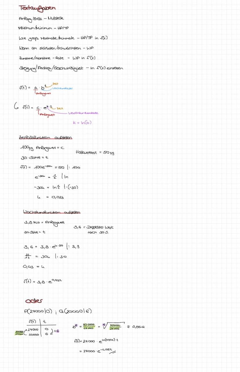 1) Tangente
Ableitungsten stellen
gegeben: f(x) = f* ; x₁ = 2
graphisch. A x = 0,5
Ay = f(₂)
f'(x) =
2) Sekante
1
Msekante =
mTangente
gegeb