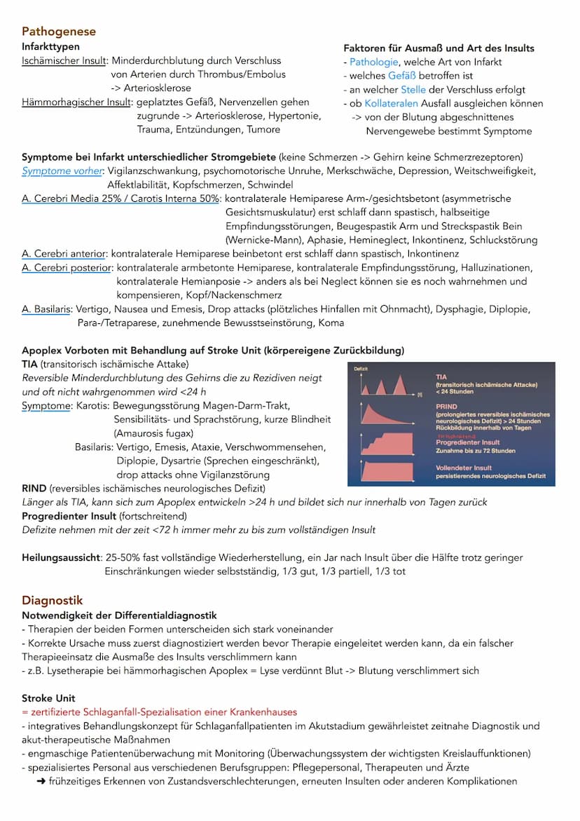 Apoplex
Ursachen: Arteriosklerose
Definition: Ablagerungen von Plaque an Blutgefäßwänden mit Wandverdickungen und Einengung des Gefäßlumens.