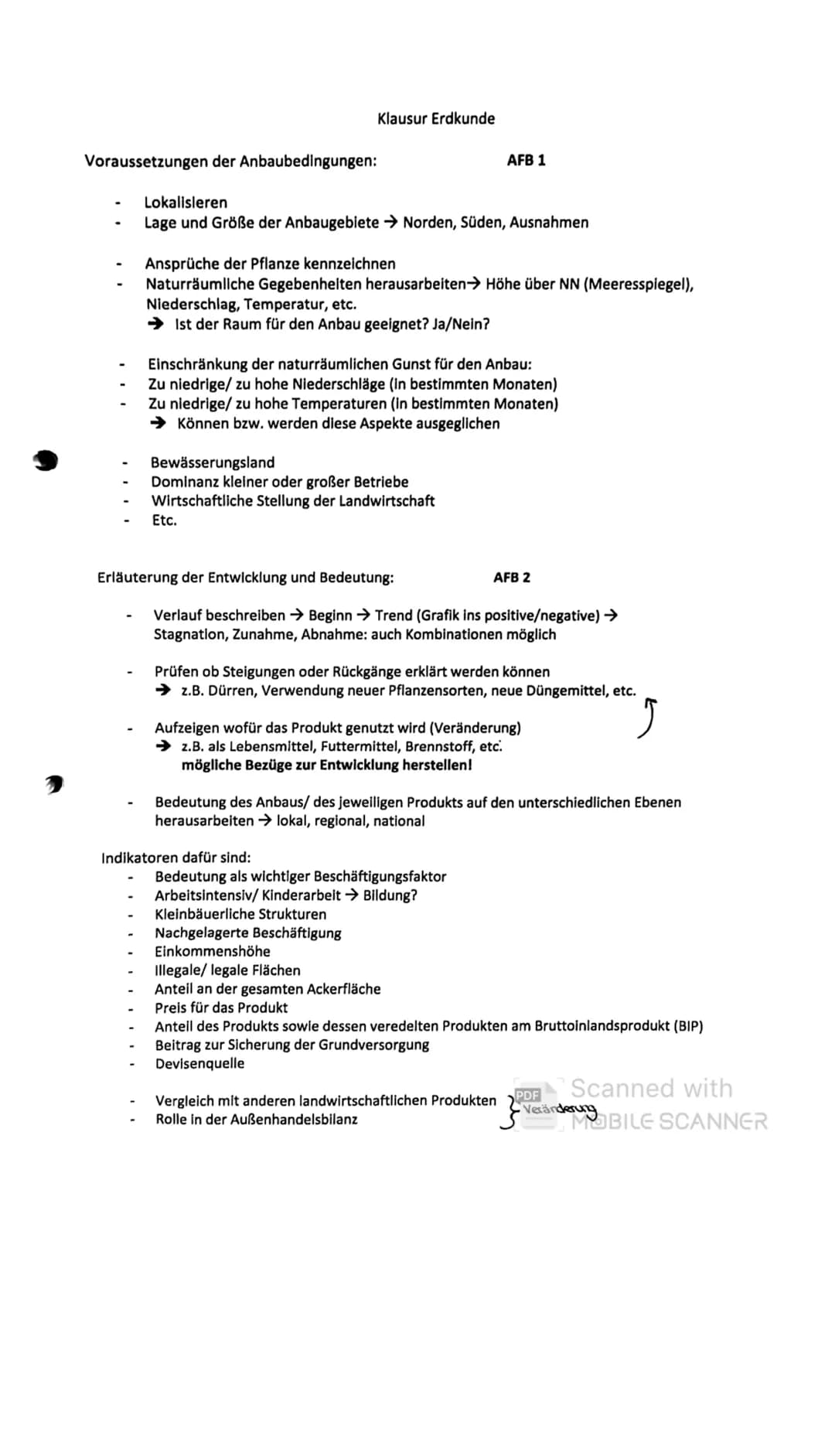 Voraussetzungen der Anbaubedingungen:
Klausur Erdkunde
Lokalisieren
Lage und Größe der Anbaugebiete → Norden, Süden, Ausnahmen
Ansprüche der
