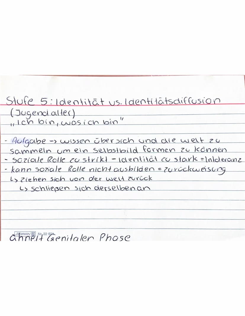Erikson Freud
Die Theorie von Erikson schließt sich
der von Freud an, doch es wird
hinzugefügt, dass jeder Mensch nach
einem Grundbaupian au