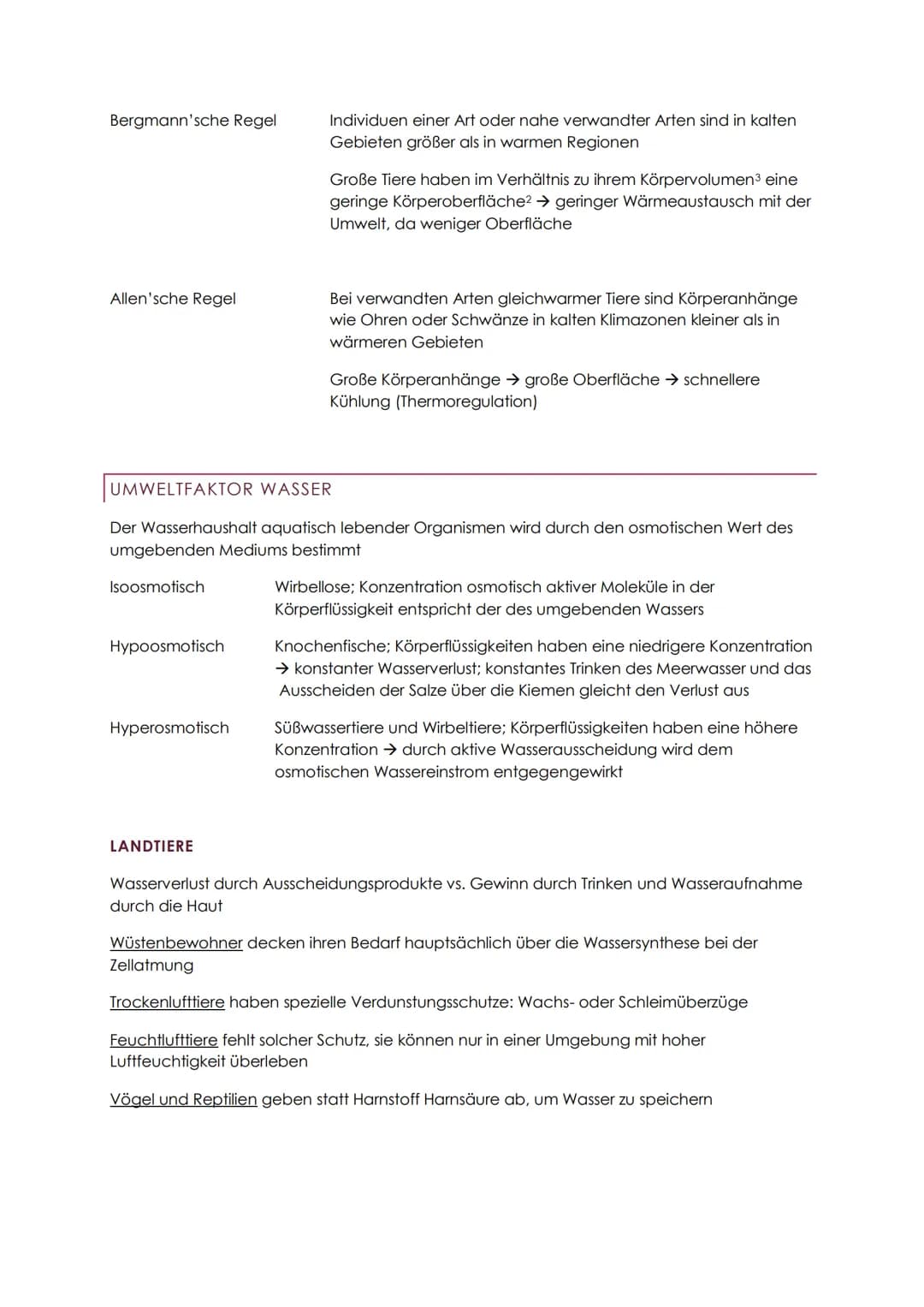 ÖKOLOGIE ABITUR
ÜBERSICHT
Autökologie Wechselwirkung zwischen einem einzelnen Organismus und der Umwelt
Demökologie Faktoren des Wachstumes 