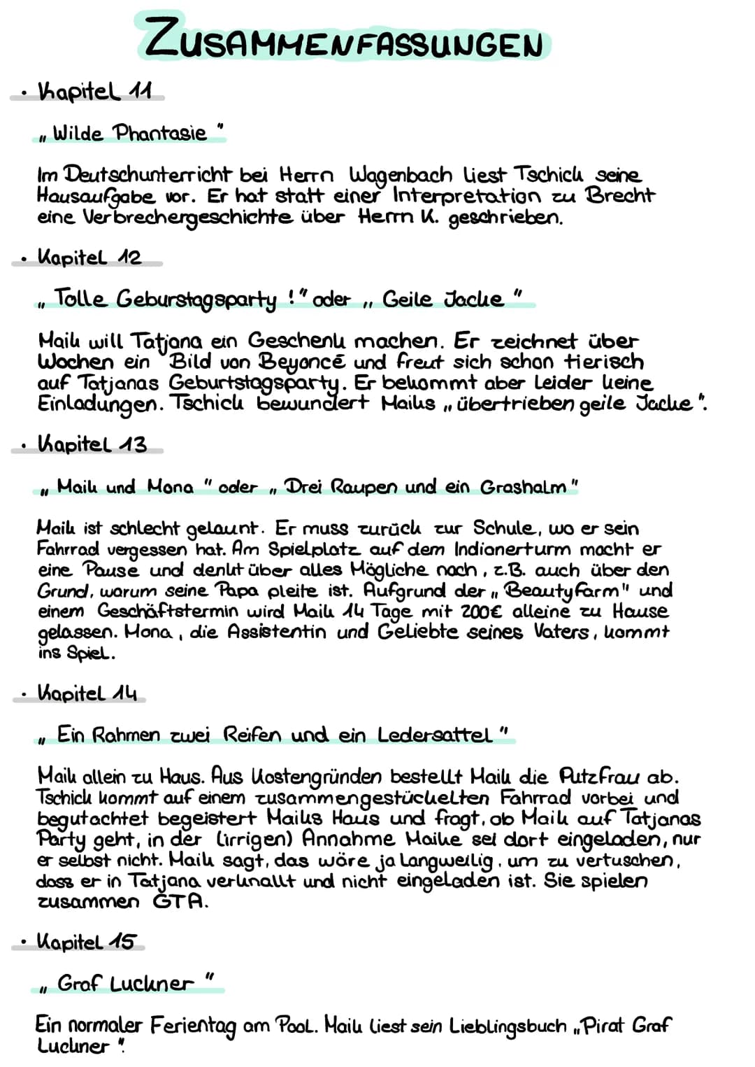 .
.
Kapitel 31
Ihr Schwachlöpfe"
Tschil und Mail versuchen bei einem anderen Auto den Tanu
anzuzapfen, aber sie schaffen es einfach nicht de