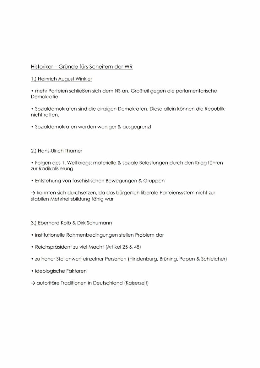Die Weimarer Republik
Gründung
9. November 1918
Nach dem 1. Weltkrieg wurde Deutschland zum ersten Mal eine Demokratie. Nun
konnte das Volk 