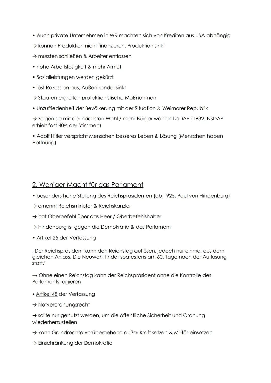 Die Weimarer Republik
Gründung
9. November 1918
Nach dem 1. Weltkrieg wurde Deutschland zum ersten Mal eine Demokratie. Nun
konnte das Volk 