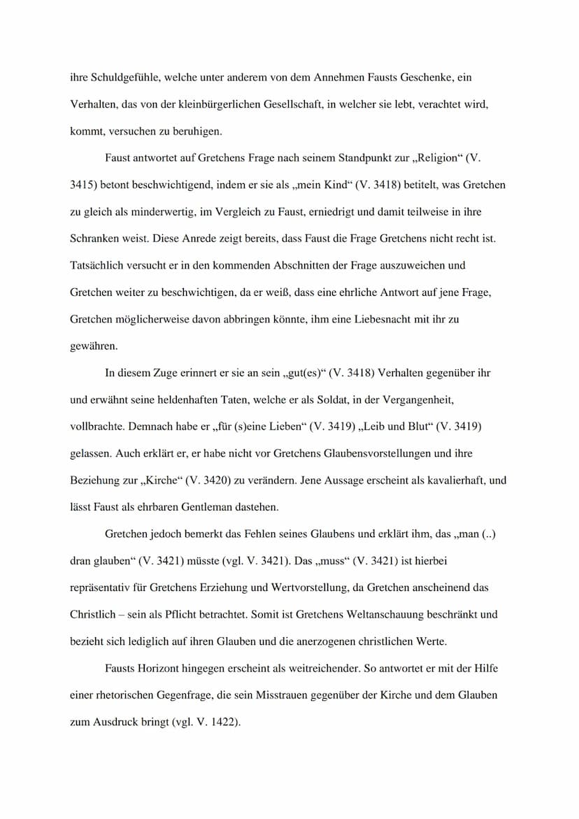Szenenanalyse: Marthens Garten
Das Drama ,,Faust - Der Tragödie Erster Teil", geschrieben von Johann Wolfgang
von Goethe und erschienen im J